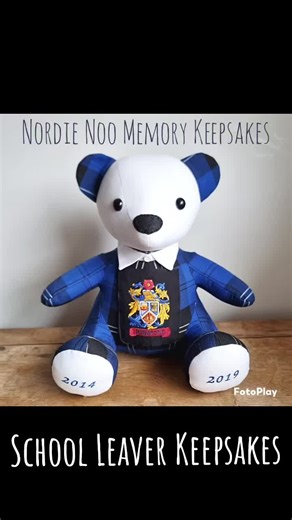 School Leavers keepsakes by Nordie Noo. Beautifully bears, bunnies, giraffes & cats all made from your school uniform. #schoolleavers2024 #schoollife #schooldaysmemories #schooluniform #memorybears #memorykeepsakes #bears #bunnies #giraffes #cats #nordienoomemorybears #memorybearsnearme #halton #cheshire #merseyside #Lancashire #warrington #sthelens #liverpool #wirral #prescot #rainhill #widnes #runcorn #funkyfriendsfactory All made using the amazing patterns from Funky Friends Factory