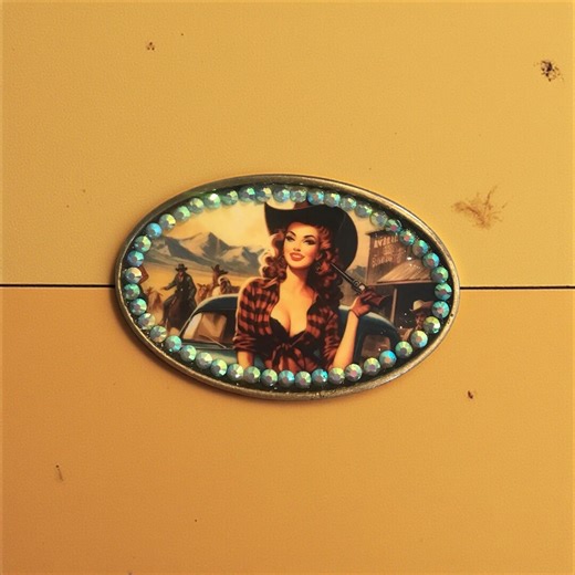 Vintage Style Rhinestone Belt Buckle: Boujee Cowgirl Rodeo Accessory - Etsy