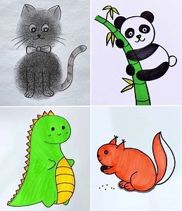 11K views · 57 reactions | Colorful Animal Drawing Ideas for Kids #DrawingForKids #colordrawing #drawing #kidsactivities | Super Ideas | Facebook
