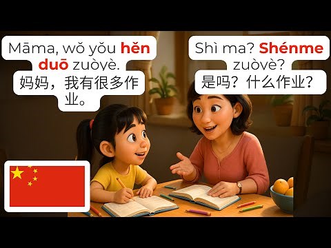 🇨🇳 Real Chinese Dialogue: School Pickup | HSK1-2 | Learn Chinese