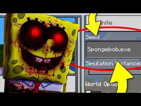 Minecraft "SPONGEBOB.EXE" World (Evil Spongebob in this Minecraft Seed)