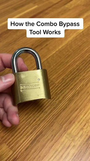 Bypass tools usually exploit a simple flaw and the 175/178 series flaw is that it allows enough space to get a tool under the locking bar. #LockPicking #LockPicks