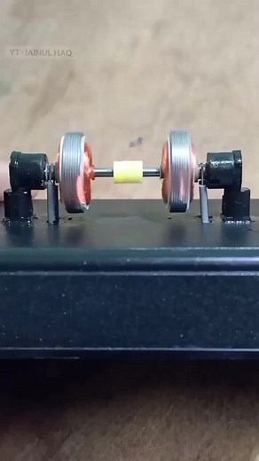 DC motor hack running without frame #science #project #technology #reels #diy #engineering #tech #motor #electric #electronics #craft | Science & Engineering