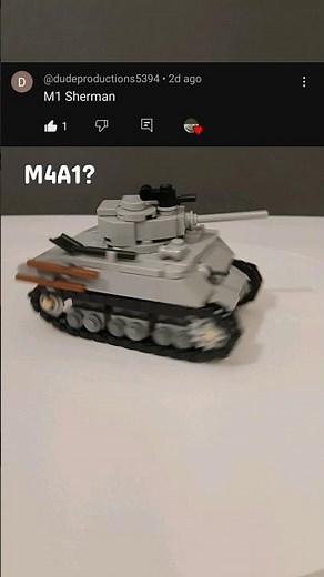 Building a LEGO M4A1 Sherman Tank #lego #tank #ww2