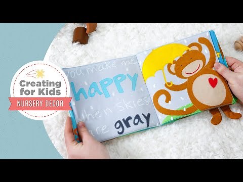 Creating for Kids: Sew a Soft Book - Make it quiet or add crinkle! (Video Tutorial)