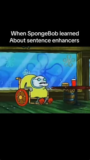 Daily SpongeBob Clips on Instagram: "Sentence enhancers? 🐬🐬🐬 #spongebob #funny #reels"
