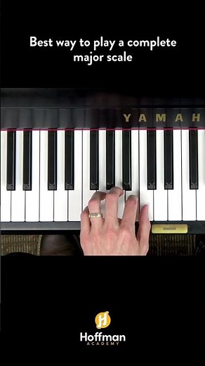 How to Play a Full Major Scale on Piano