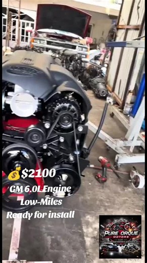 Low-mile 6.0L engine fully inspected, tested and ready for its next build.