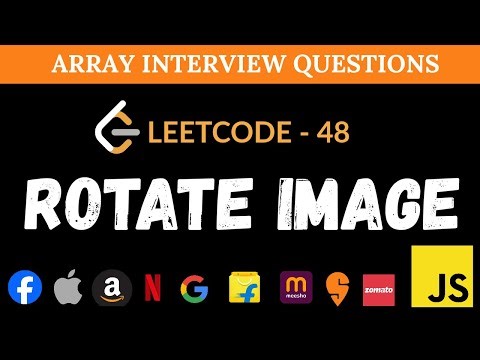 Rotate Image 90° - Leetcode 48 | In-Place JavaScript Solution