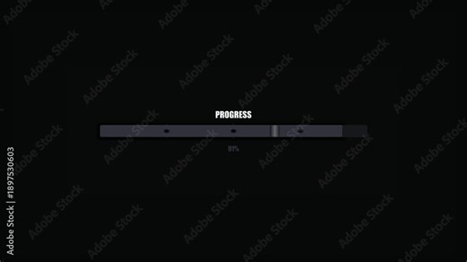 Loading animation shown on screen signaling process completion with visual feedback on progress status