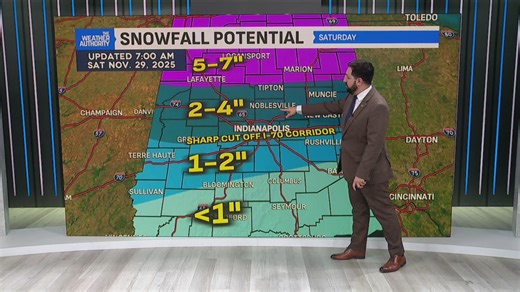 Snow moves in Saturday, mix with rain comes later
