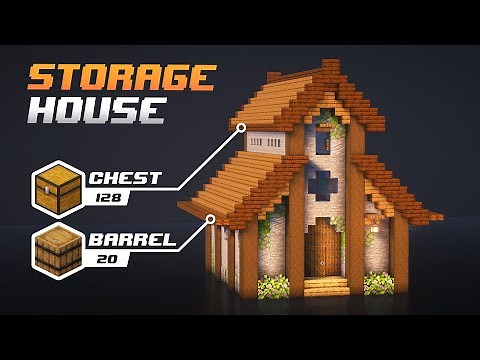 Minecraft: Ultimate Storage House Tutorial [How to Build]