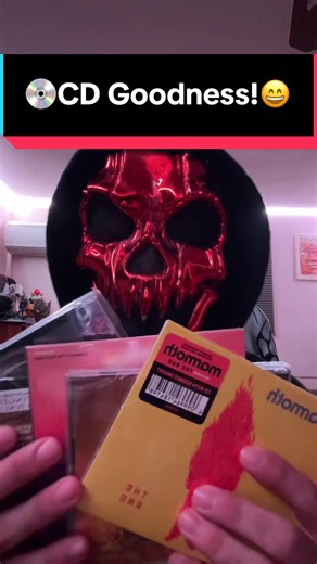 New albums that just dropped and some that were out, all added to our CD collection! Which one has been your favorite?😄 #cds #cdcollection @Dayseeker @FiveFingerDeathPunch @Mammoth