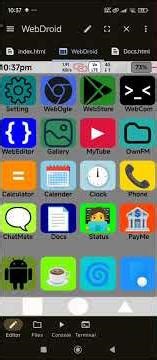 WebDroid | HTML CSS JS | Project | My Original Project | Original Content