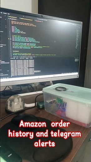Amazon orders 📦 to Telegram alerts 📲Handled by my voice assistant 🧠🎙️#shortsfeed #shorts #amazon