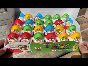 Unboxing 24 Kinder joy super mario 2025 opening 24 kinder egg surprise... Did i found Mario & Luigi?