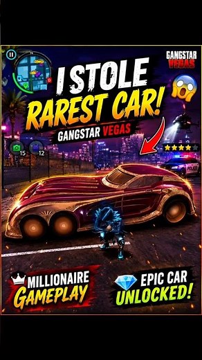 🔥 I STOLE THE RAREST CAR in Gangstar Vegas! 😱 | Epic Car Theft Mission Gameplay | Gangstar Vegas