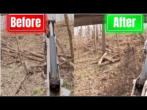 2 Ton Mini Excavator Clearing Trails
