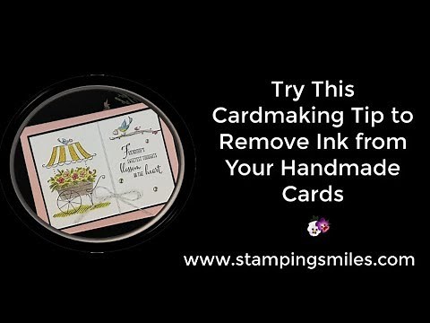 Try This Cardmaking Tip to Remove Ink from Your Handmade Cards