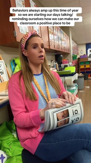 Lisa Elaine Peters - Mrs. Peters’ Class on Instagram: "Behaviors always amp up this time of year so we are starting our days talking/reminding ourselves how we can make our classroom a positive place to be. #classroommanagementtips #classroom #classculture #behavior #behaviormanagement"