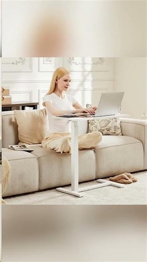 Mobile Laptop Desk with Adjustable Height for Bed and Sofa