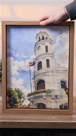 eufyMake E1 UV Printer Turning a Photo into a Watercolor Canvas Masterpiece 🎨 #velfcreations