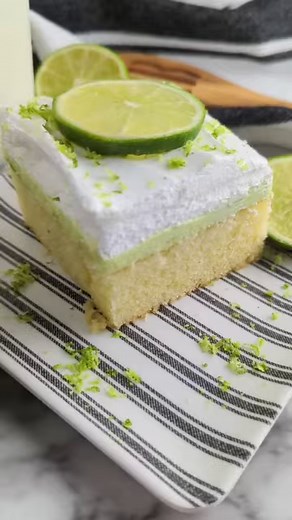 Key Lime Poke Cake #keylime #keylimecake #trendingnow #trendingrecipes | Simplistically Living
