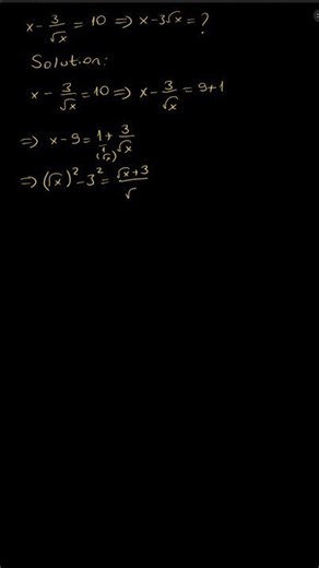 A Very Clever Substitution Trick in Algebra #math #education #mathematics #silentmath #calculus