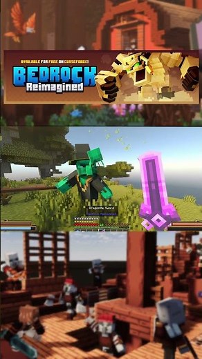 ADDON BEDROCK REIMAGINED 26.3 #minecraft #minecrafttutorial #minecraftbedrock #minecraftshorts