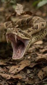 THE DEADLIEST VIPER?! 😱 Meet the Giant Bushmaster Snake! 🐍 #wildlife #animals