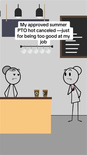 My approved summer PTO hot canceled —just for being too good at my job#animation #work #manager #animationmeme #worklife