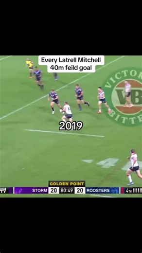 What a boot #fielgoals #latrellmitchell #nrl
