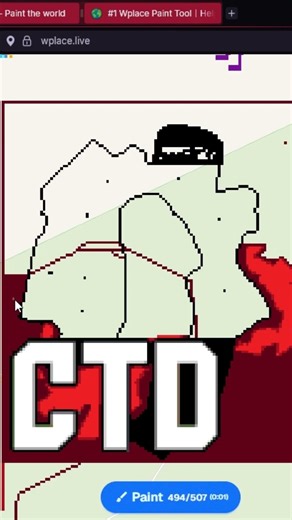 CTD Phantom on Wplace #roblox #ctd #criticaltowerdefense #wplace