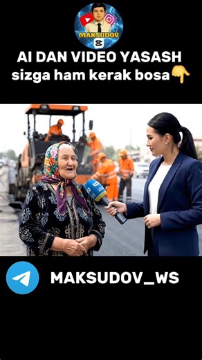 suniy intelektdan video yasash #asfalt #aspalt #asfaltbosish #vodiy #suniyintellekt #reklama #ai