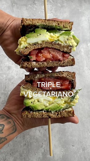 Delicious Triple Vegetarian Sandwich Recipe by Chef Rodrigo Fernandini