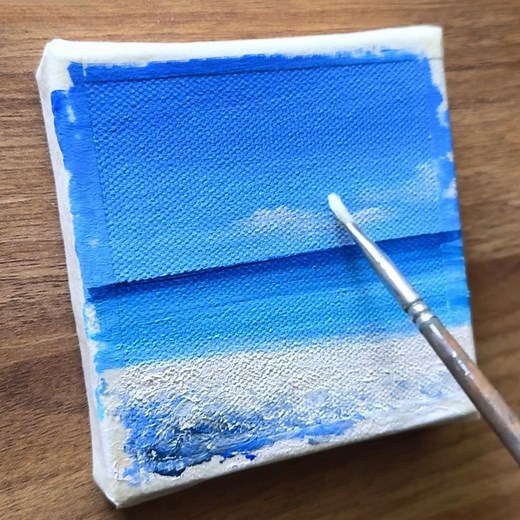 Old boat on the beach acrylic painting 🛶🏝️ #painting #acrylicpainting #art #fblifestyle #beachlife | Vinee Painting