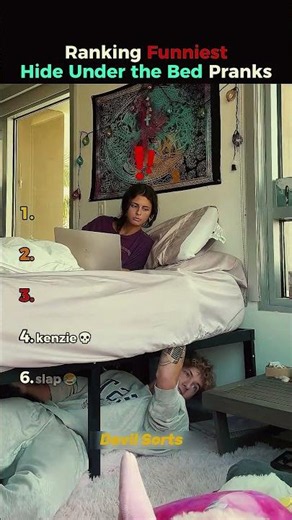 Ranking the FUNNIEST Hide Under Bed Pranks 😂🛏️ | Their Reactions Are PRICELESS!