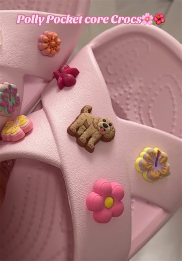 Make my Polly Pocket inspired @Crocs with me #pollypocket #crocs