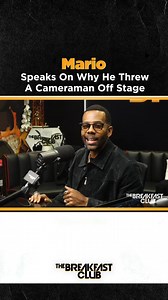 🔊 People were upset with Mario for how he responded to the cameraman on stage and gave us the backstory on what happened! Full convo on YouTube RN! | Breakfast Club