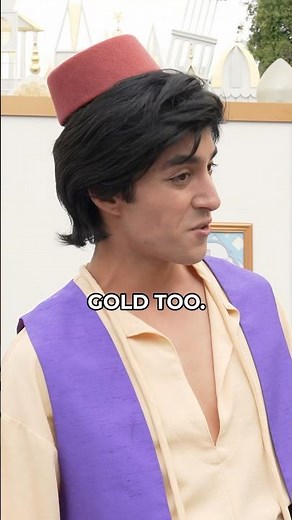 Aladdin's Secret Revealed! Abu's GOLD Fixation EXPOSED! 🏰 #disneyland #aladdin #abu