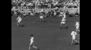 Highlights from the 1965 Rugby League Grand Final on the big screen, today 2pm! It's our #FathersDay special; tickets https://www.nfsa.gov.au/events/flying-doctor-vintage-sport | NFSA - National Film and Sound Archive of Australia