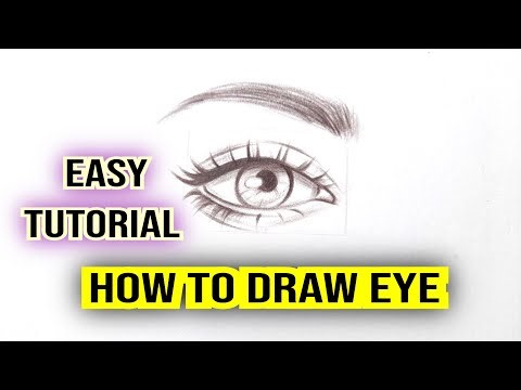 How to draw Eyes/an Eye step by step for beginners | Eye drawing easy tutorial with pencil Sketch