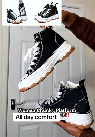 Women Chunky Platform Sneakers ‼️ #platformsneakers #womensneakers #sneakers #tiktokmademebuyit #spotlight