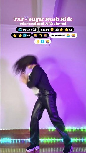 [TUTORIAL] TXT - Sugar Rush Ride | Dance tutorial mirrored and 75% slowed