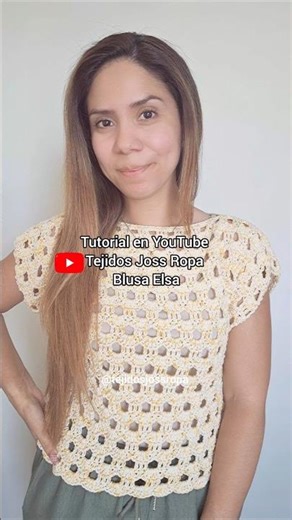 Tutorial 👆 Elsa blouse crocheted #crochet #knitting