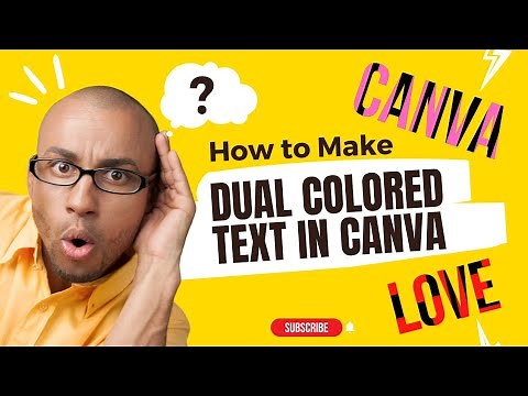 How to Make Dual colored text in Canva || Full Tutorial