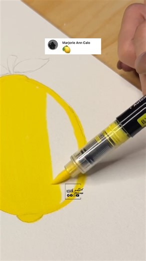 2.3K views · 24 reactions | Lemon  drawing tutorial #Lemon #easydrawing #reels #art #satisfying #tutorial #trendingreels | HUE.matter | Facebook