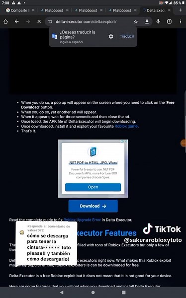Cómo descargar y activar Delta en Roblox y Android