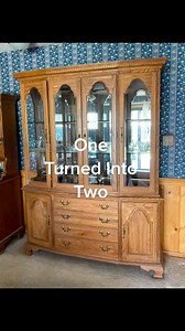 One turned into two #repurposed #repurpose #upcycle #recycle #ecofriendly #woodworking #wood #paint #painting #tool #diy #diyproject #fyp #beforeandafter #makeover #transformation #homedecor #homeimprovement #furnituremakeover #furnitureflip #farmhouse #parati | Rosie's Rustics