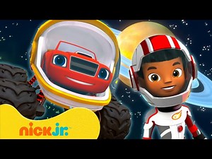 Astronauts Blaze and AJ in Outer Space! 🧑‍🚀 Blaze and the Monster Machines Full Scene | Nick Jr. - Videos For Kids